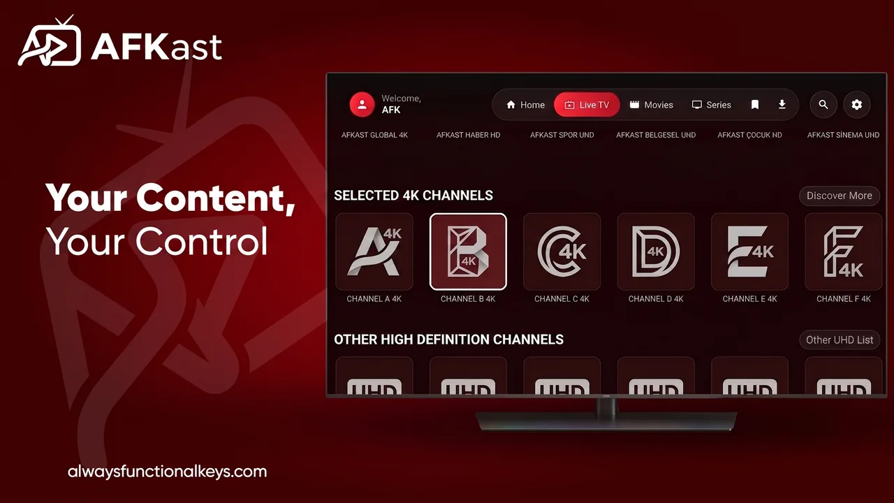 AFKast Android TV IPTV Player Live TV & EPG Guide